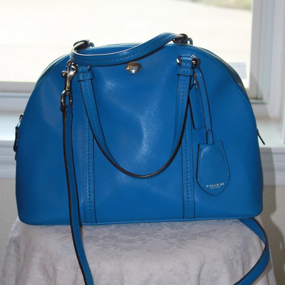 Coach Handbags - Coach Peyton Leather Cora Domed Satchel (F25671)